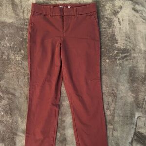 Old Navy Pixie Pants in Deep Red
